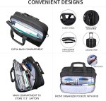 VANKEAN Laptop Briefcase for Men Women, Fits Up to 17.3 Inch Laptop Expandable Premium Laptop Shoulder Bag Water-Repellent Messenger Bag Computer Bag for Travel/Business/School-Black - Image 5